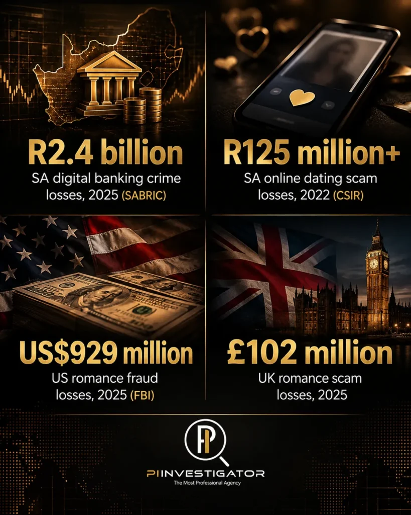 Global Romance Scam Losses Infographic